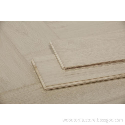 Oak Herringbone Parquet Lantai Kayu Berkekagen Berkualiti Tinggi